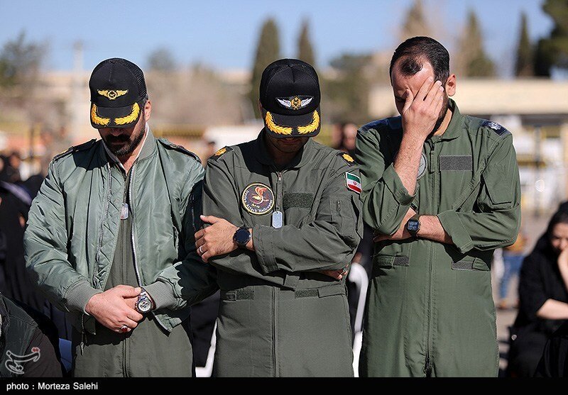 مراسم تشییع پیکر 2 شهید خلبان هوانیروز در اصفهان