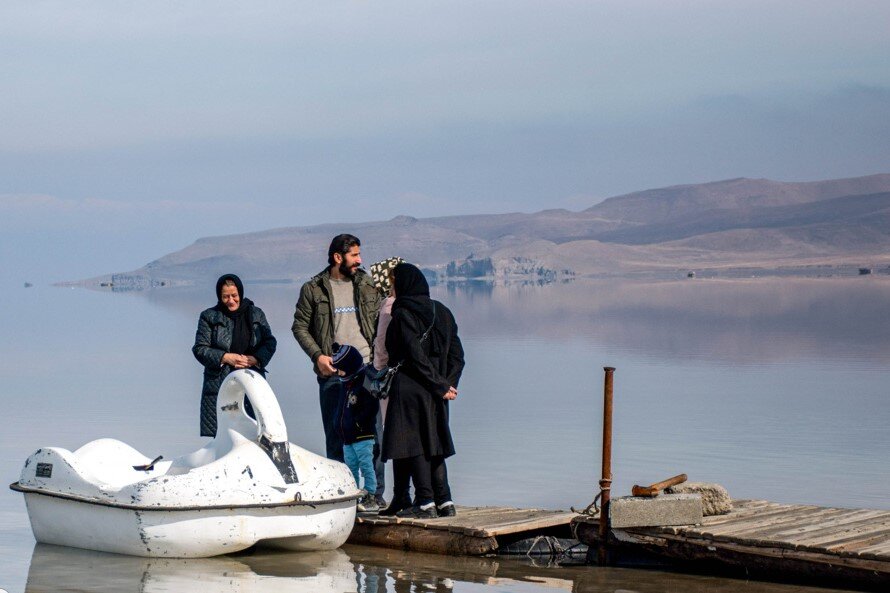 تصاویر جدید از احیای تدریجی دریاچه ارومیه ؛ ببینید