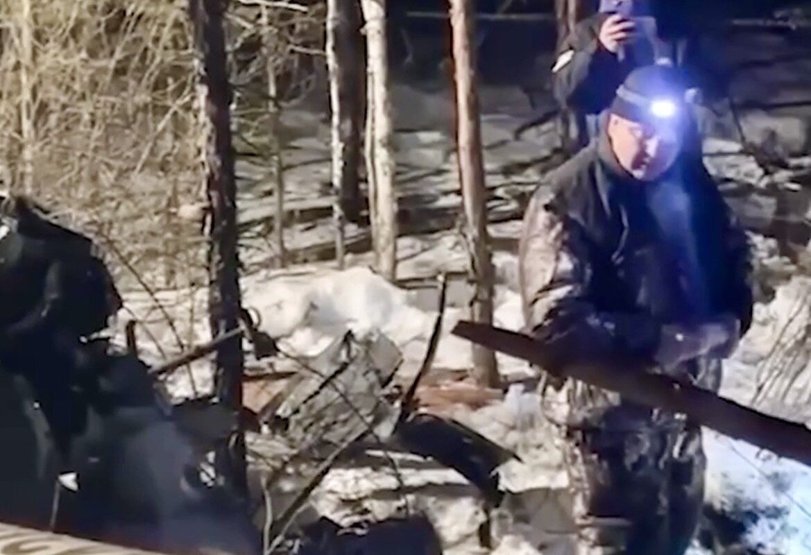 تصاویر لحظات سقوط هلی‌کوپتر روسی؛ ۳ نفر درجا جان باختند