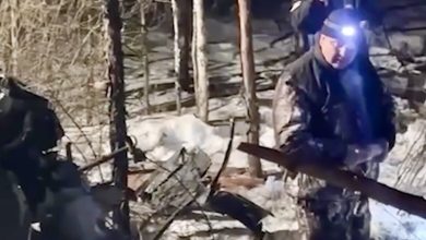 تصاویر لحظات سقوط هلی‌کوپتر روسی؛ ۳ نفر درجا جان باختند