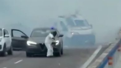 حمله به خودروی حمل پول در جاده! + ویدئو | تصاویری از لحظه تیراندازی