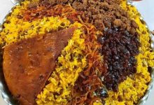 عدس پلوی نذری با گوشت چرخ کرده برای ماه رمضان عدس پلوی نذری با گوشت چرخ کرده برای ماه رمضان