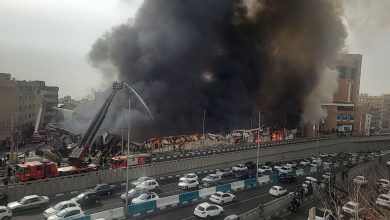 نمای نزدیکتر از آتش سوزی گسترده در جنت | ویدئو