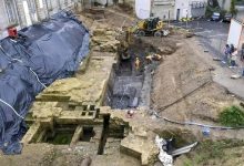 پیدا شدن بقایای قلعۀ قرون وسطایی زیر یک عمارت خصوصی | عکس