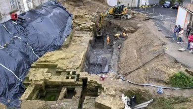 پیدا شدن بقایای قلعۀ قرون وسطایی زیر یک عمارت خصوصی | عکس