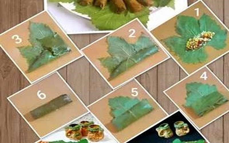 داخل دلمه چه سبزی و چقدر بریزیم؟ | ترکیب و نسبت سبزی دلمه برگ مو