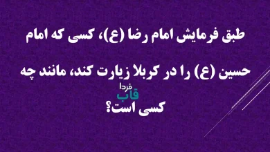 طبق فرمایش امام رضا (ع)، کسی که امام حسین (ع) را در کربلا زیارت کند، مانند چه کسی است؟