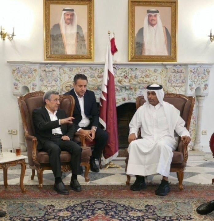 محمود احمدینژاد به سفارت قطر رفت + عکس Mahmoud Ahmadinejad visited the Qatari embassy in Tehran
