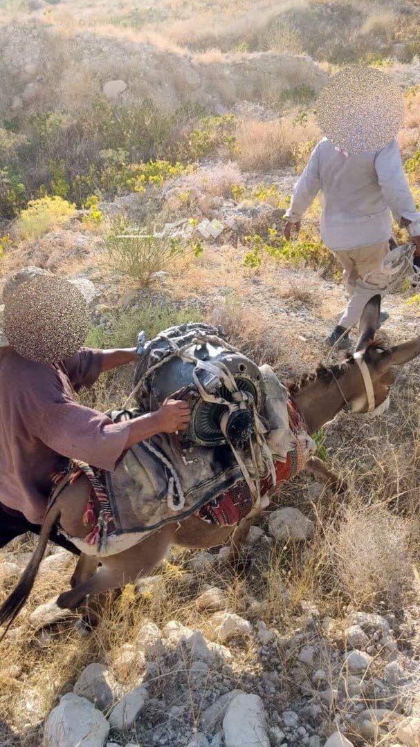 انتقال لاشه پهپاد ۳۰ میلیون دلاری آمریکا با الاغ از ارتفاعات عسلویه + عکس انتقال لاشه پهپاد ۳۰ میلیون دلاری آمریکا با الاغ از ارتفاعات عسلویه + عکس