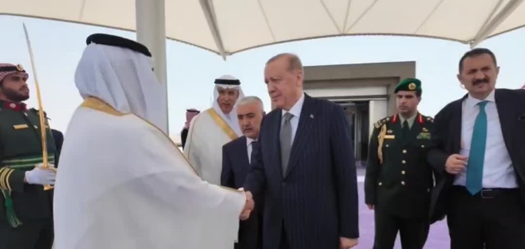 استقبال از اردوغان در عربستان + فیلم