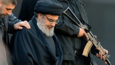 تصاویر تازه منتشر شده از شهید سید حسن نصرالله در خیابان‌های ضاحیه