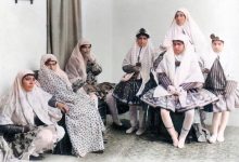 ۳ دختر ایرانی در دوران قاجار با لباس‌های خانگی + عکس