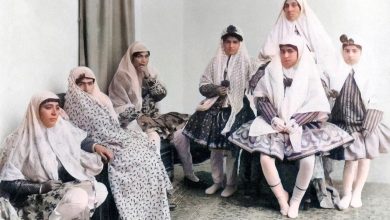 ۳ دختر ایرانی در دوران قاجار با لباس‌های خانگی + عکس