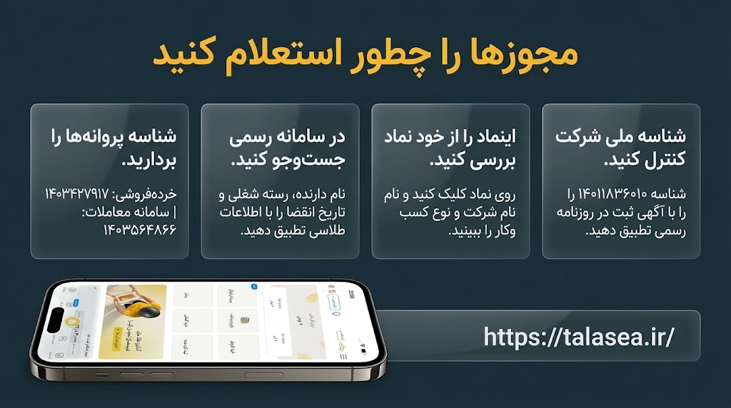 طلاسی زیر نظر کدام بانک است؟ بررسی مجوزها، امنیت و بانک پشتیبان طلاسی مجوزهای طلاسی را چطور استعلام کنید