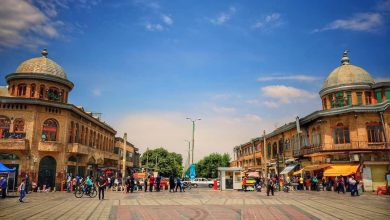 میدان اصلی شهر همدان در سال ۱۳۳۰ + عکس